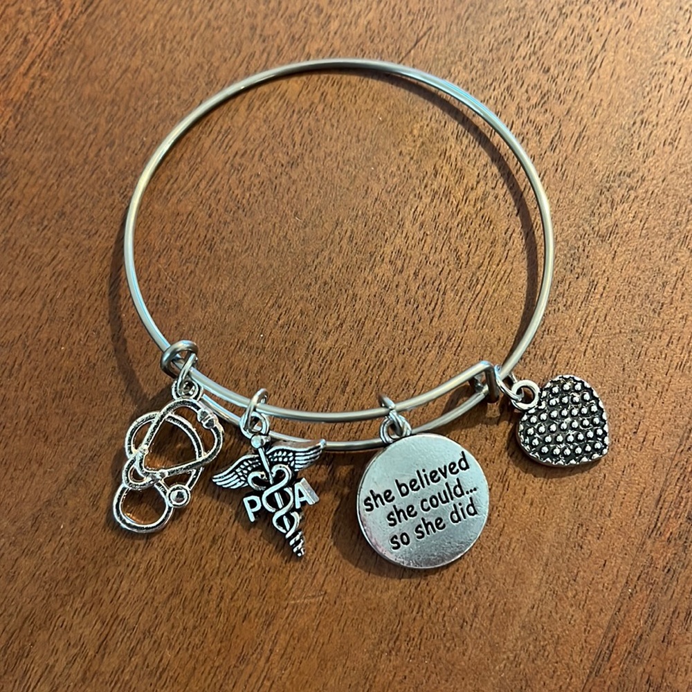 Silver Physician Assistant bracelet